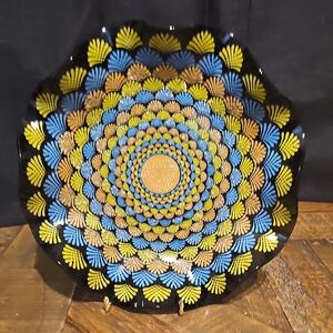 Colorful Mandala Decorative Plate